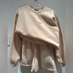 Meshki Cream Crew Neck Sweater
